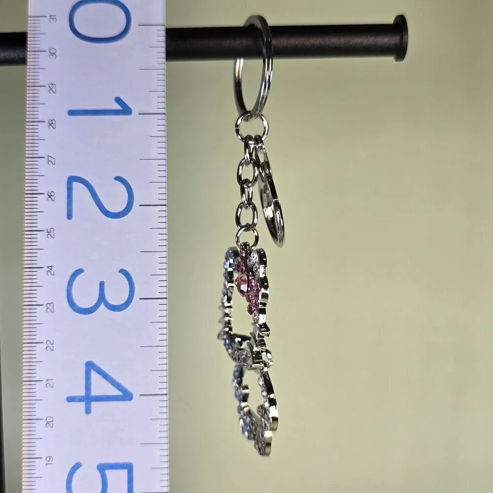 Hello Kitty‎ Rhinestone Bag Charm / Keychain (NWOT)
